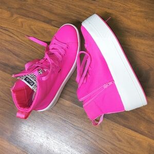 Keds Hot Pink Platform Sneakers